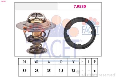 FACET 7.8267 Číslo výrobce: EPS 1.880.267. EAN: 8012510083239.