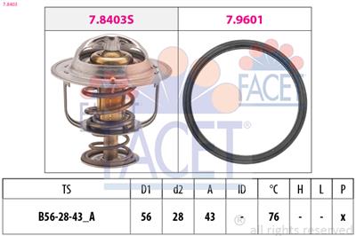 FACET 7.8403 Číslo výrobce: EPS 1.880.403. EAN: 8012510087602.