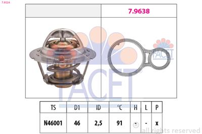 FACET 7.8524 Číslo výrobce: EPS 1.880.524. EAN: 8012510090800.