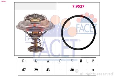 FACET 7.8549 Číslo výrobce: EPS 1.880.549. EAN: 8012510091241.