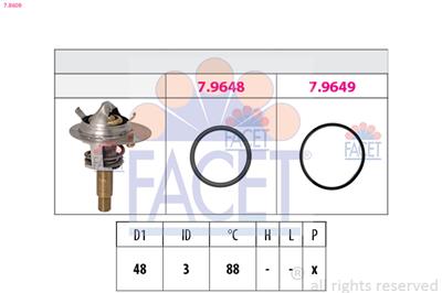 FACET 7.8609 Číslo výrobce: EPS 1.880.609. EAN: 8012510033845.