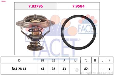 FACET 7.8649 Číslo výrobce: EPS 1.880.649. EAN: 8012510010617.