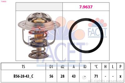 FACET 7.8650 Číslo výrobce: EPS 1.880.650. EAN: 8012510010624.