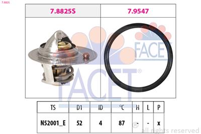 FACET 7.8825 Číslo výrobce: EPS 1.880.825. EAN: 8012510034224.