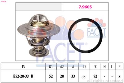 FACET 7.8928 Číslo výrobce: EPS 1.880.928. EAN: 8012510035665.
