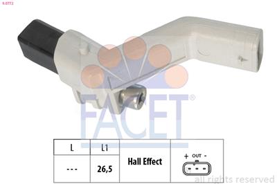 FACET 9.0772 Číslo výrobce: EPS 1.953.772. EAN: 8012510068427.