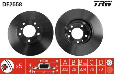 TRW DF2558 EAN: 3322936255802.