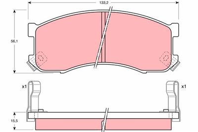 TRW GDB1037 Číslo výrobce: 21731. EAN: 3322936410379.
