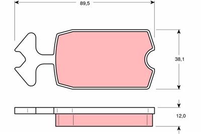 TRW GDB127 Číslo výrobce: 20207. EAN: 3322936401278.