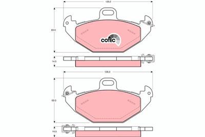 TRW GDB1353 Číslo výrobce: 21964. EAN: 3322937242382.
