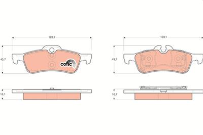 TRW GDB1561 Číslo výrobce: 23716. EAN: 3322937353422.