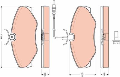 TRW GDB1760 Číslo výrobce: 23099. EAN: 3322937874835.