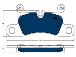 TRW GDB1875BTE ELECTRIC BLUE