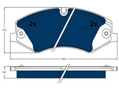 TRW GDB1898BTE ELECTRIC BLUE