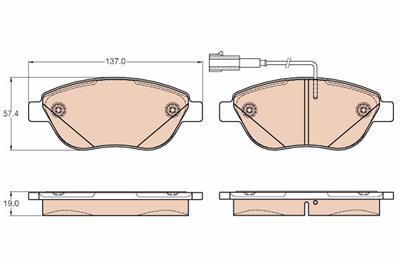 TRW GDB2001 Číslo výrobce: 23708. EAN: 3322938179861.