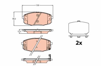 TRW GDB2192 Číslo výrobce: 23966. EAN: 3322938418045.