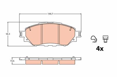 TRW GDB2196 Číslo výrobce: 22310. EAN: 3322938418069.