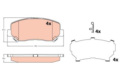 TRW GDB2246 Číslo výrobce: 25564. EAN: 3322938461768.
