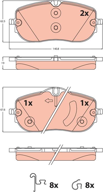 TRW GDB2483 Číslo výrobce: 26134. EAN: 3322938556976.