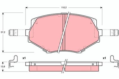 TRW GDB3103 Číslo výrobce: 23354. EAN: 3322937137442.