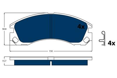 TRW GDB3200BTE Číslo výrobce: 21363. EAN: 3322938447304.