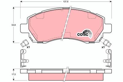 TRW GDB3205 Číslo výrobce: 23780. EAN: 3322937240227.