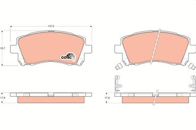 TRW GDB3217 Číslo výrobce: 23558. EAN: 3322937245024.