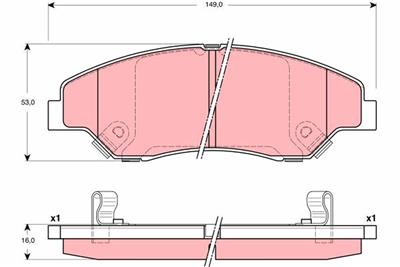 TRW GDB3241 Číslo výrobce: 23442. EAN: 3322937278299.