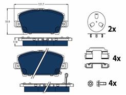 TRW GDB3407BTE ELECTRIC BLUE