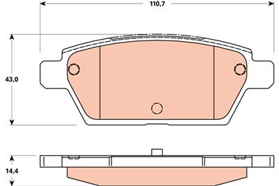 TRW GDB3517 Číslo výrobce: 24581. EAN: 3322938085667.