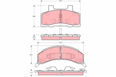 TRW GDB4005 Číslo výrobce: 24769. EAN: 3322937185351.