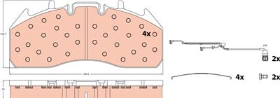 TRW GDB5096 Číslo výrobce: 29174. EAN: 3322937353576.