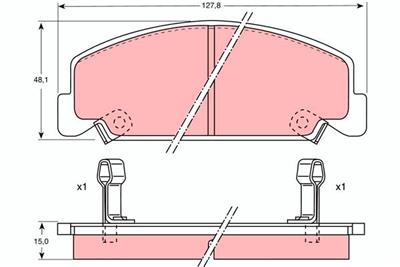 TRW GDB764 Číslo výrobce: 21330. EAN: 3322936407645.