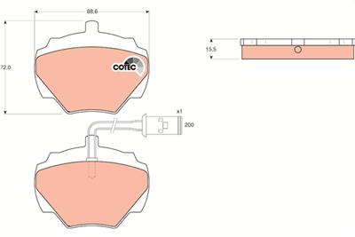 TRW GDB976 Číslo výrobce: 21237. EAN: 3322936409762.