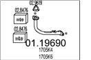 MTS 01.19690 - Výfukové potrubie