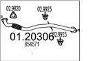 MTS 01.20306 - Výfukové potrubie