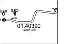 MTS 01.40390 - Výfukové potrubie