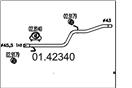 MTS 01.42340 - Výfukové potrubie