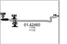 MTS 01.42460 - Výfukové potrubie