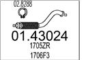 MTS 01.43024 - Výfukové potrubie