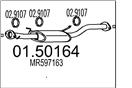 MTS 01.50164 - Stredný tlmič výfuku