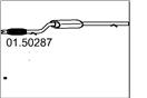MTS 01.50287 - Stredný tlmič výfuku