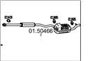 MTS 01.50466 - Stredný tlmič výfuku