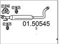 MTS 01.50545 - Stredný tlmič výfuku