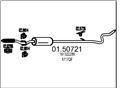 MTS 01.50721 - Stredný tlmič výfuku
