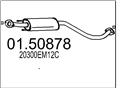MTS 01.50878 - Stredný tlmič výfuku