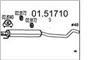 MTS 01.51710 - Stredný tlmič výfuku