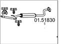 MTS 01.51830 - Stredný tlmič výfuku