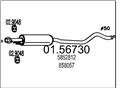 MTS 01.56730 - Stredný tlmič výfuku