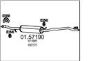 MTS 01.57190 - Stredný tlmič výfuku